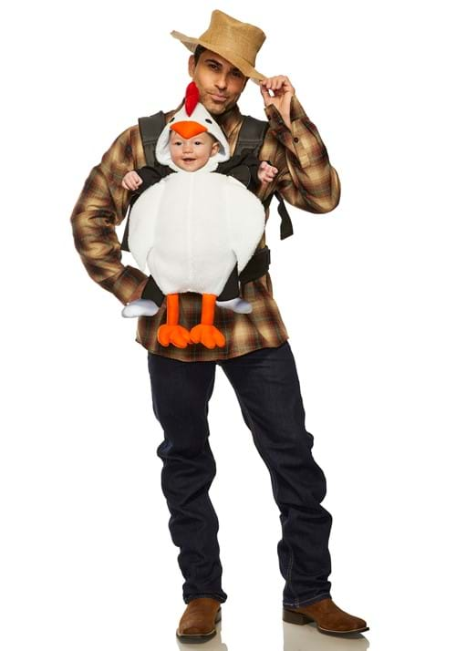 Baby Chicken Farmer Carrier Costume