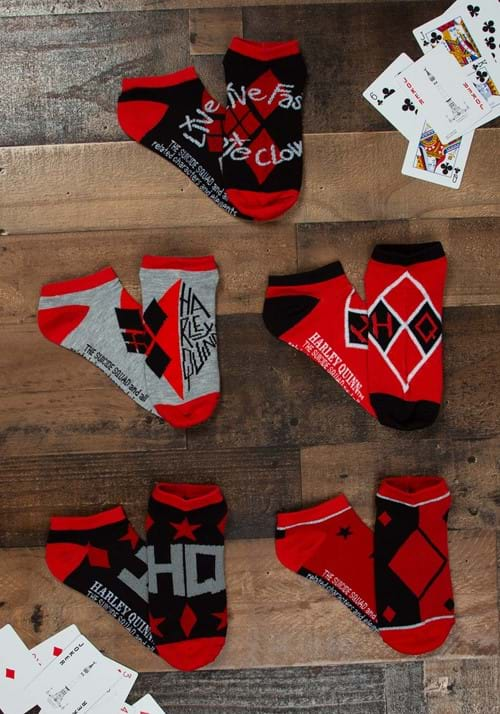 Suicide Squad Harley Quinn 5 Pack Ankle Socks-0