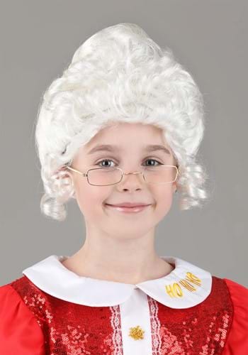 Deluxe Mrs. Claus Wig for Kids