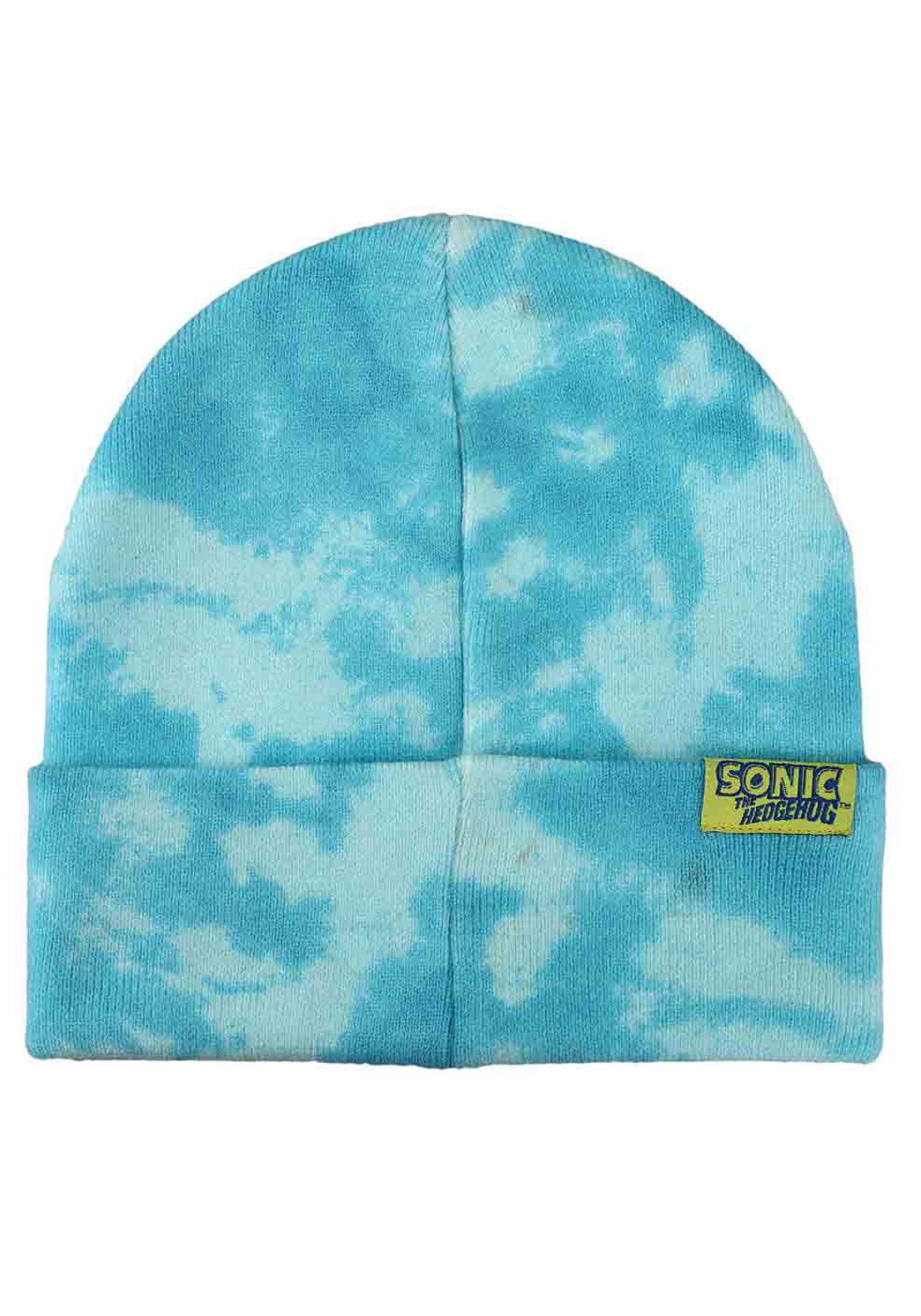 Sonic Tie Dye Tails Embroidered Knit Beanie