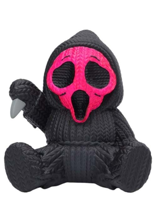 Fluorescent Pink Ghost Face Handmade by Robots Vin