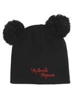 MINNIE MOUSE POM EARS BEANIE W/ 3D BOW Alt 1