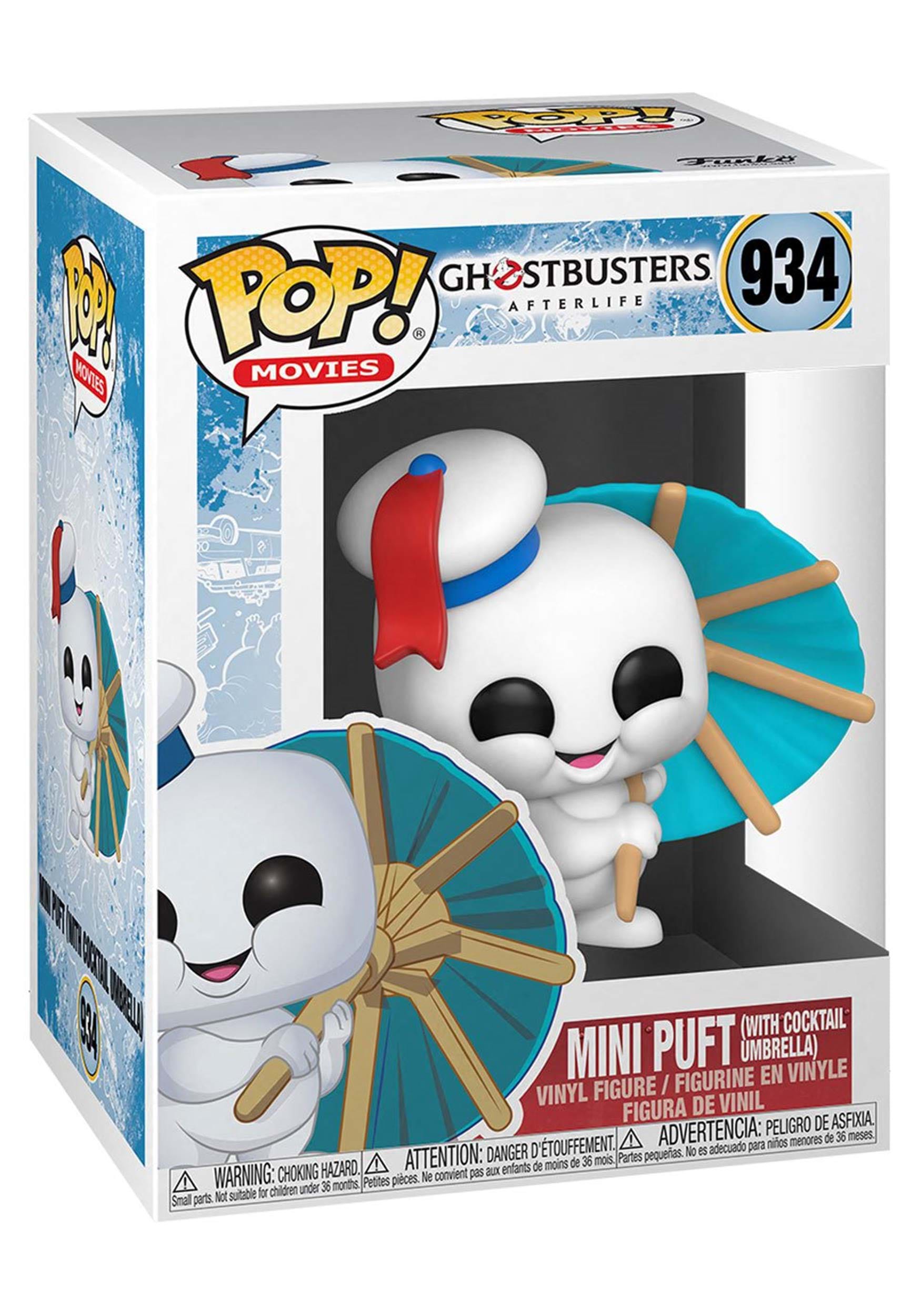 Funko POP Movies: Ghostbusters: Afterlife- Mini Puft With Cocktail Umbrella Figure