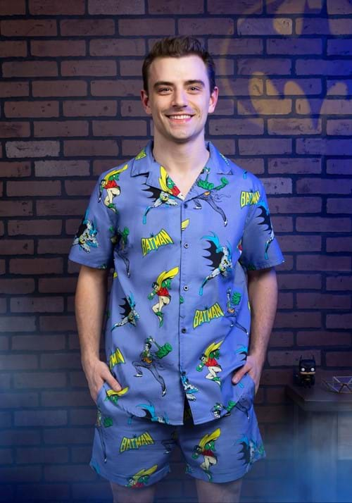 Adult Cakeworthy Batman Coord Button Up Shirt UPD