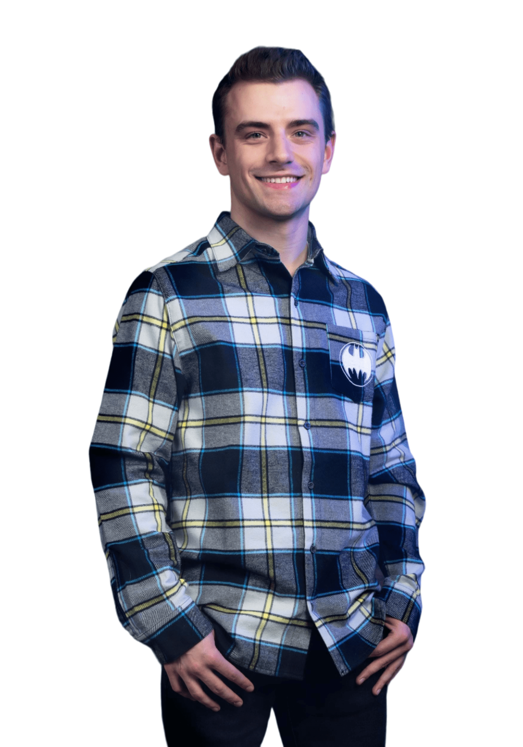 Cakeworthy Batman And Robin Flannel Shirt , Adult Apparel