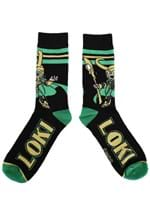 Adult Marvel Loki Chibi Crew Socks alt 1