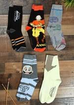 AVATAR LAST AIRBENDER MIXED ART 5 PAIR CREW SOCKS-0