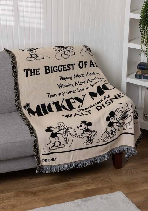 CL MICKEY-BIGGEST OF ALL STARS JACQUARD THROW