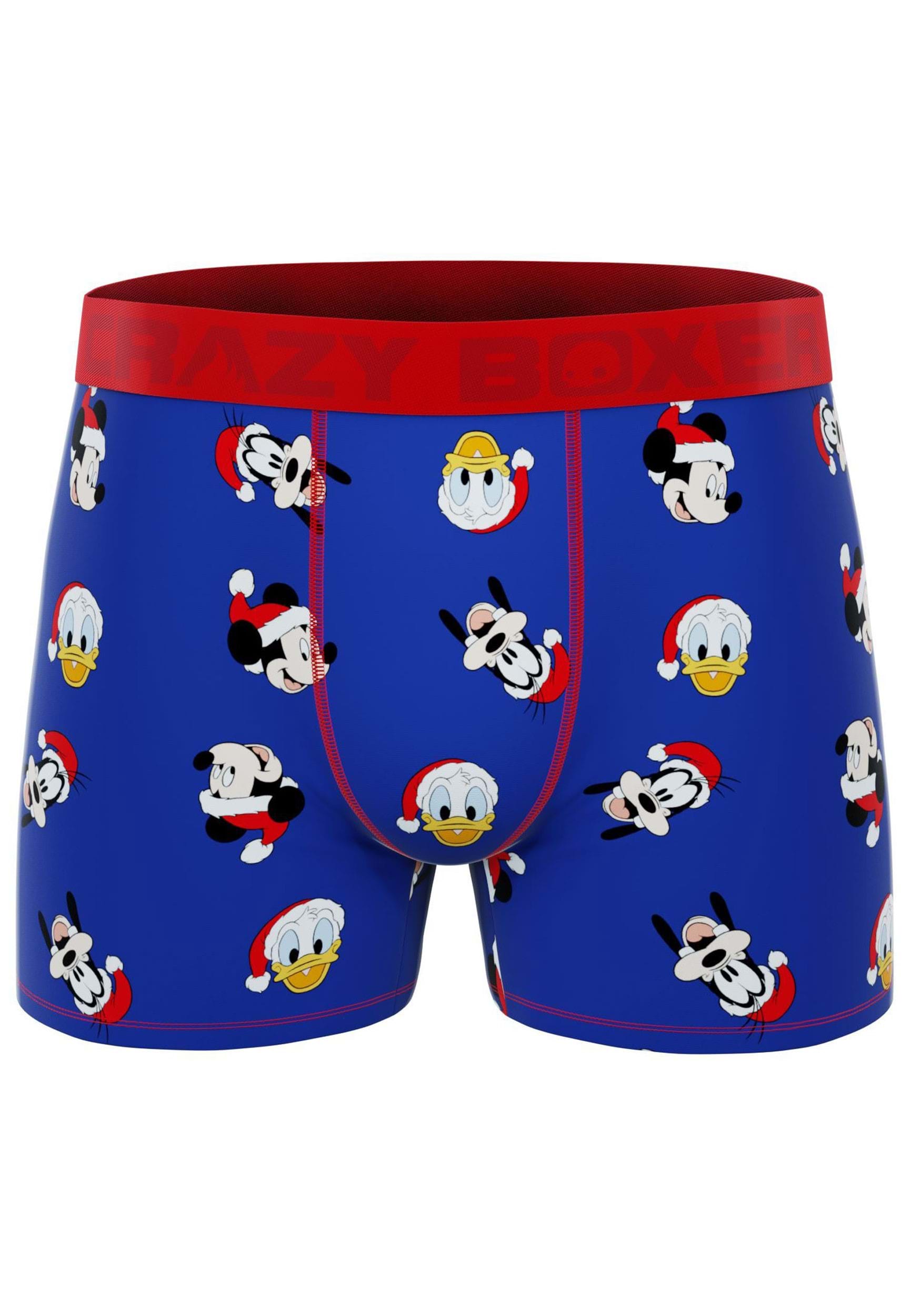 Men's Mickey Donald Goofy Friends Christmas Boxer Briefs