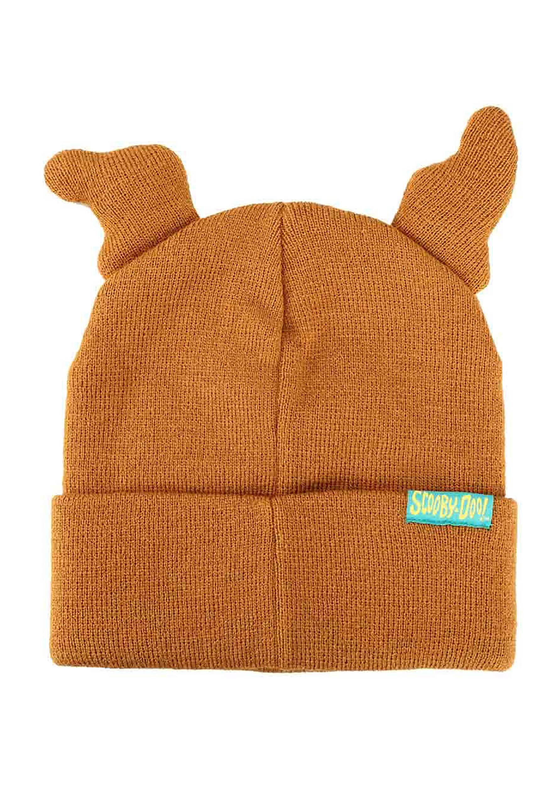 3D Scooby Doo Plush Ears Embroidered Beanie , Scooby Doo Apparel