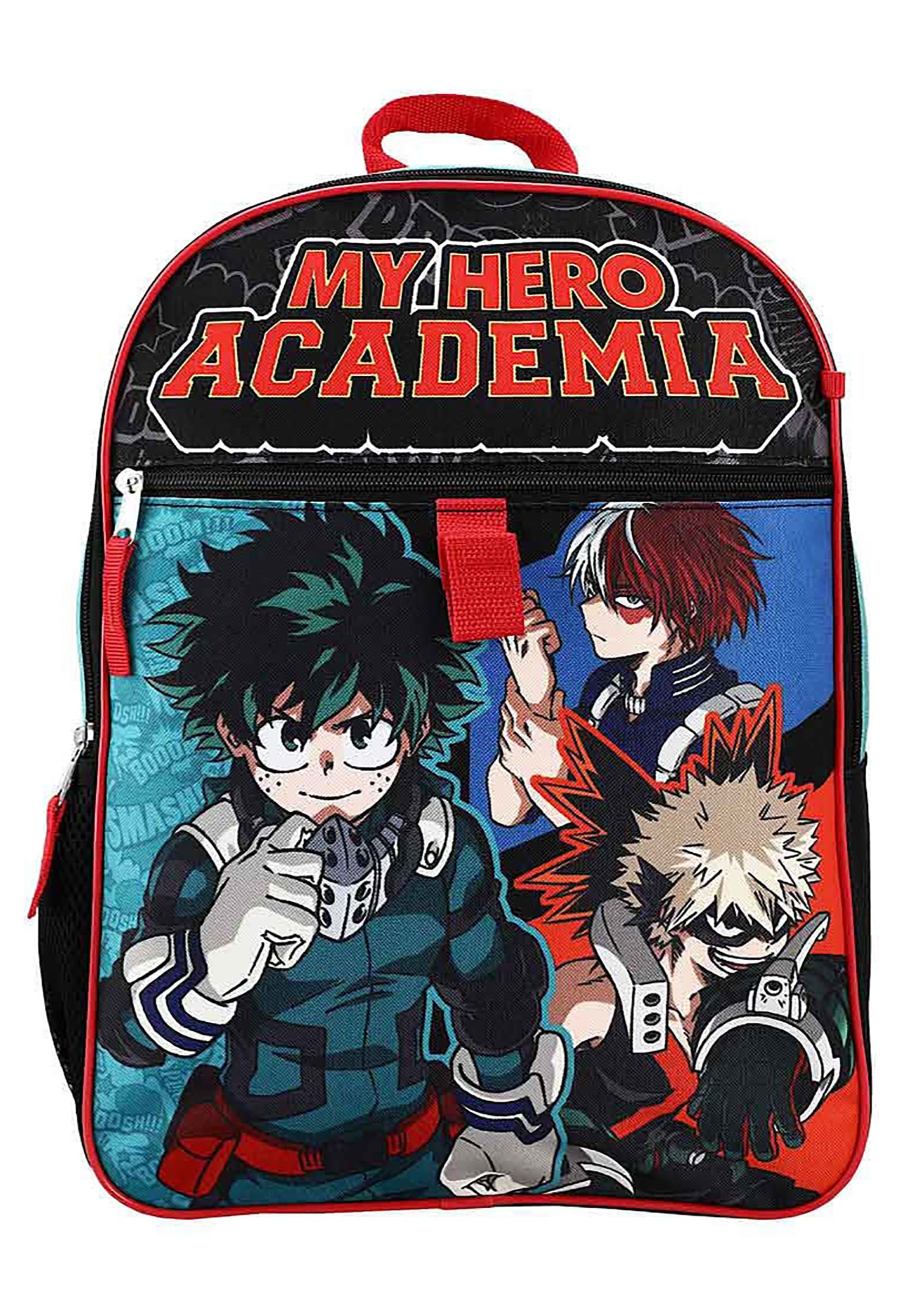 6 Piece My Hero Academia Backpack Set , Anime Backpacks