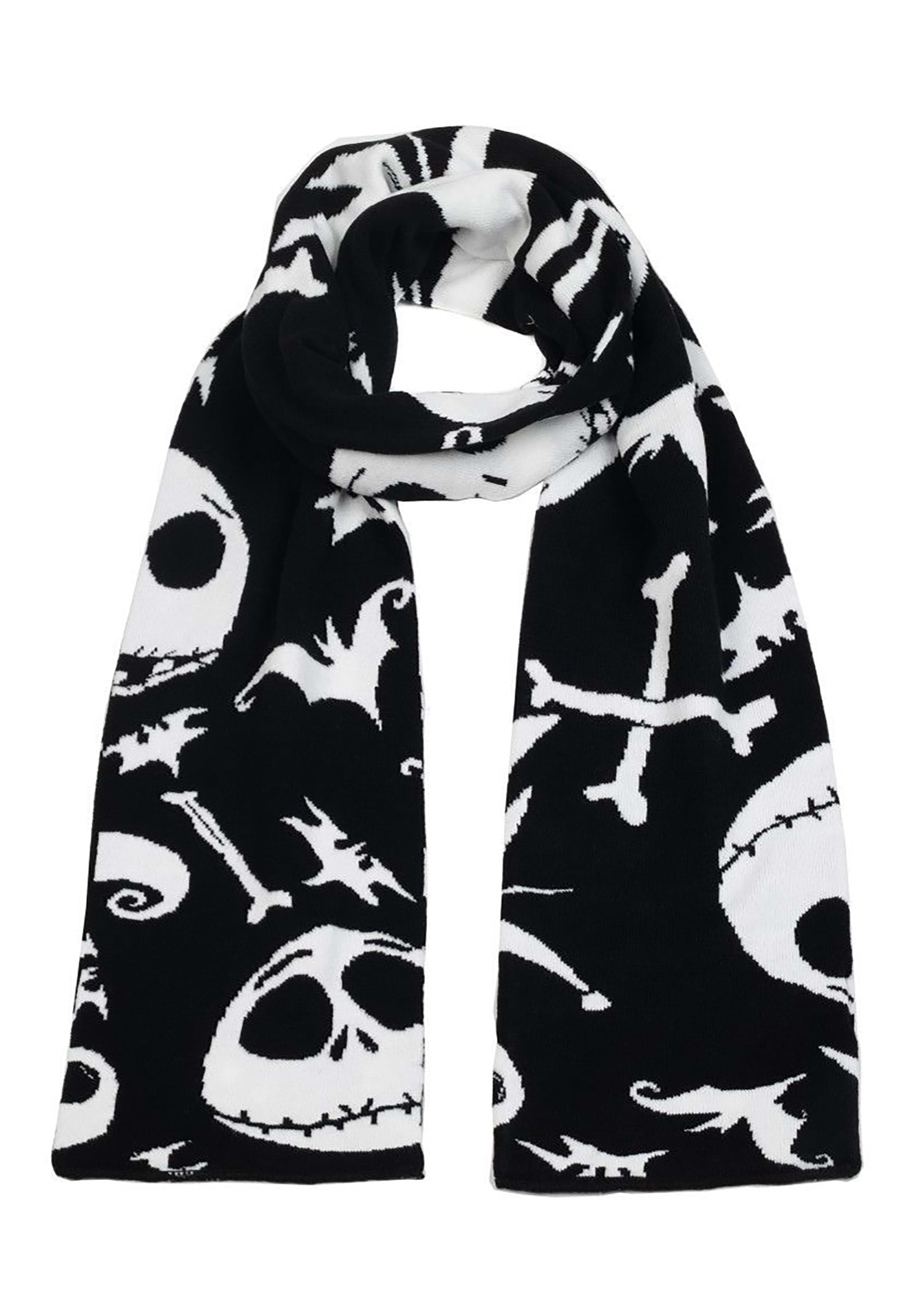 Nightmare Before Christmas Jack Skellington Beanie And Scarf Combo