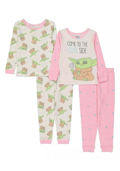 Toddler Girls Grogu The Only Child 4 Piece Sleep Set