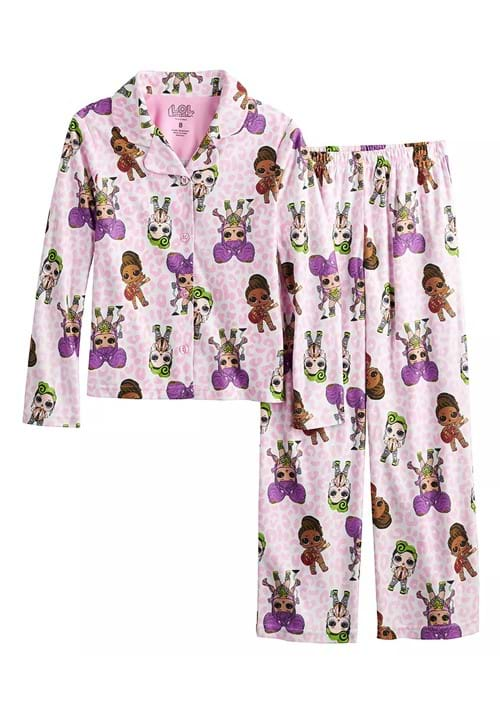 Girls Fun LOL Coat Sleep Set