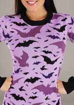 Adult Black and Purple Bats Sweater Dress Alt 3