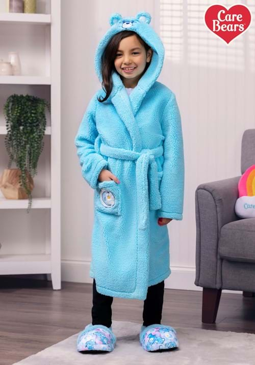 Kids Bedtime Bear Hooded Robe