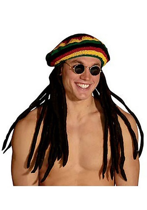 Reggae Hat with Dreadlocks