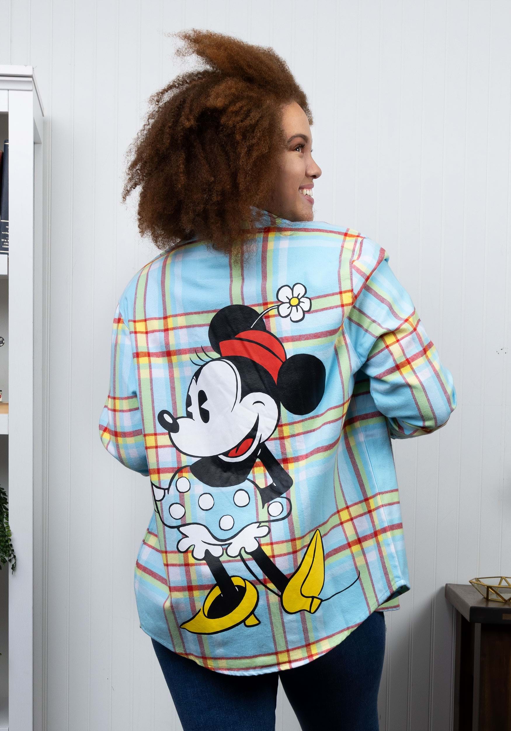 Cakeworthy Retro Minnie Mouse Flannel Shirt , Minnie Mpuse Apparel