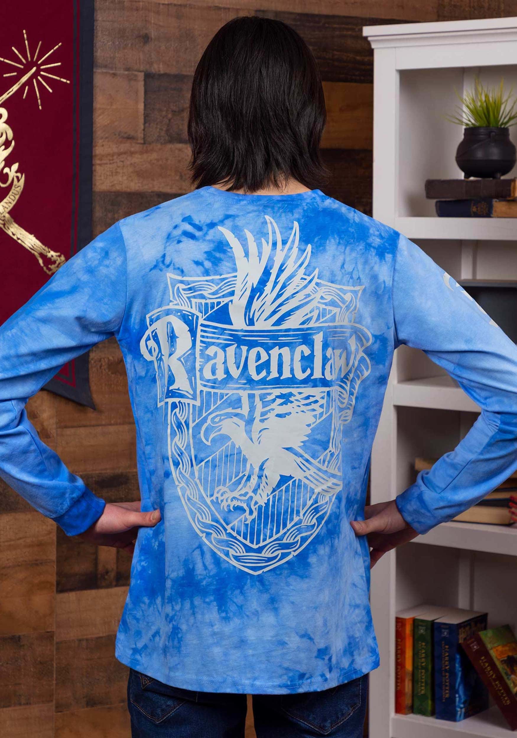 Unisex Ravenclaw Tie Dye Long Sleeve T-Shirt