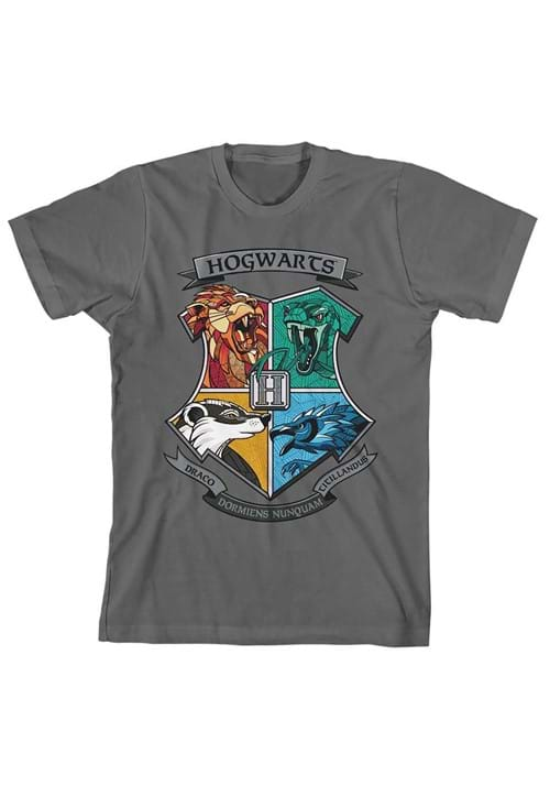 HARRY POTTER HOGWARTS EMBLEMS YOUTH TEE