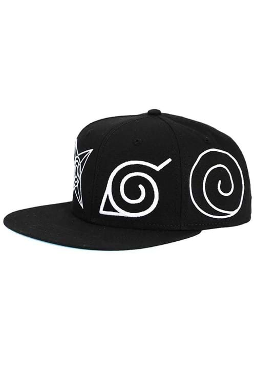 Naruto Village Symbols Flat Bill Snapback