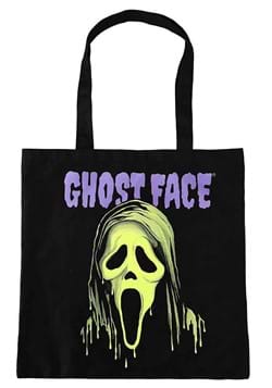 Ghost Face Green Drip Canvas Tote