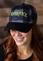 BEETLEJUICE LOGO EMBROIDERED TWILL PLAID HAT Alt 6