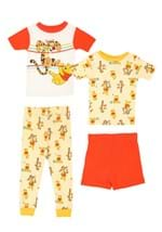 4 Piece Toddler Boy's Winnie the Pooh Stripe Fun Sleep Set