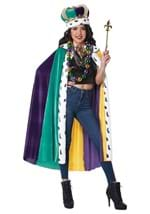 Adult Mardi Gras Cape and Crown Set Alt 1