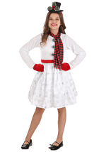 Snowgirl Girls Costume Alt 2