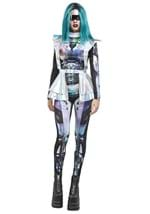 Womens Metallic Cyber Alien Costume