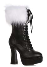 Platform Lace Up Santa Boots for Women