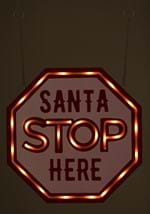 10 inch LED Santa Stop Here Sign Alt 1