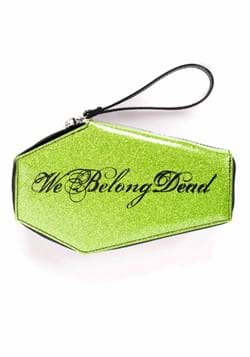 We Belong Dead Glitter Patent Coffin Wallet