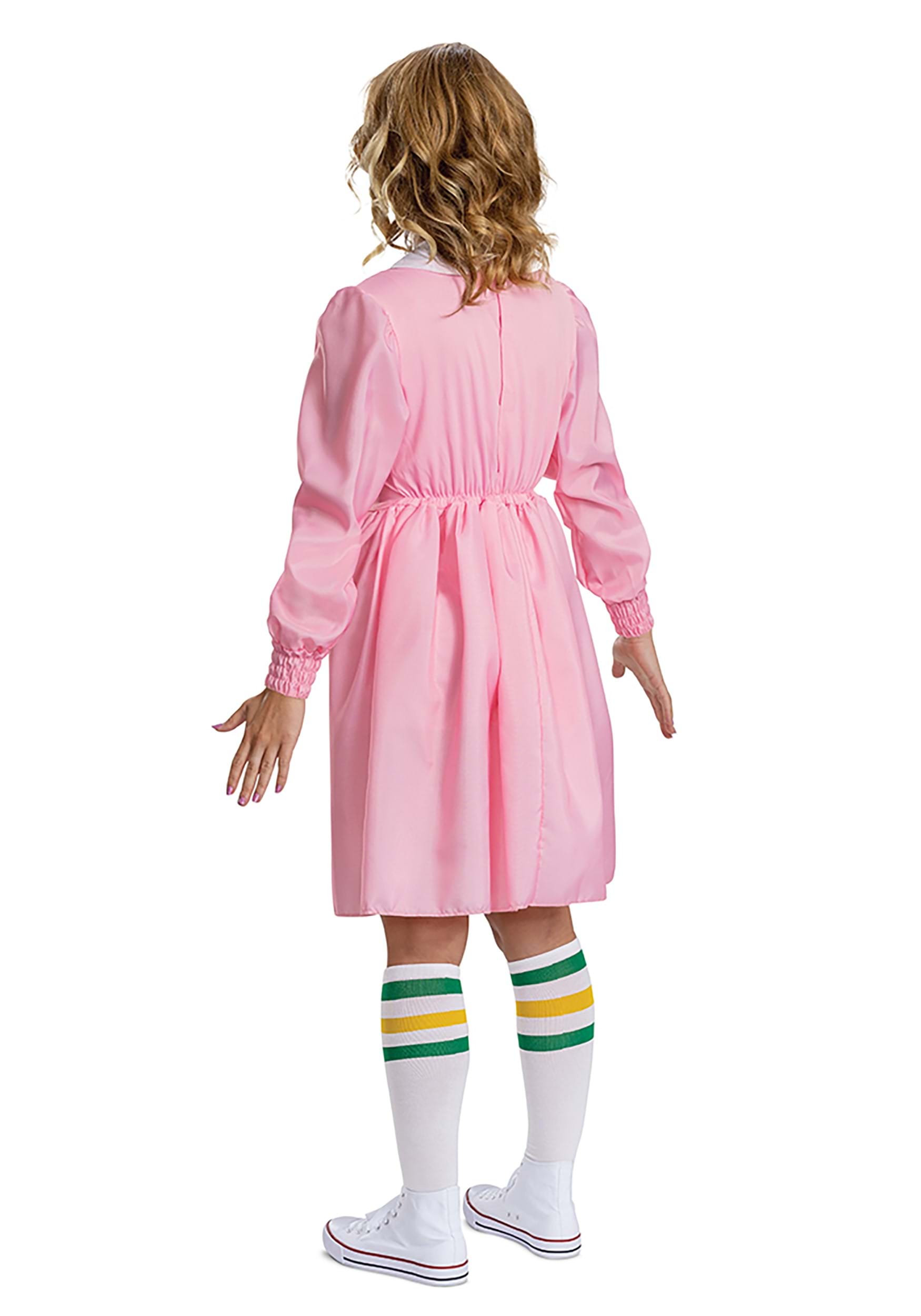 Eleven Women's Stranger Things Adult Deluxe Pink Dress