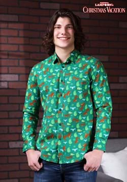 National Lampoons Christmas Vacation Button Up Shirt