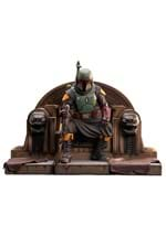 GENTLE GIANT PREMIER COLLECTION MANDALORIAN BOBA FETT ON THR