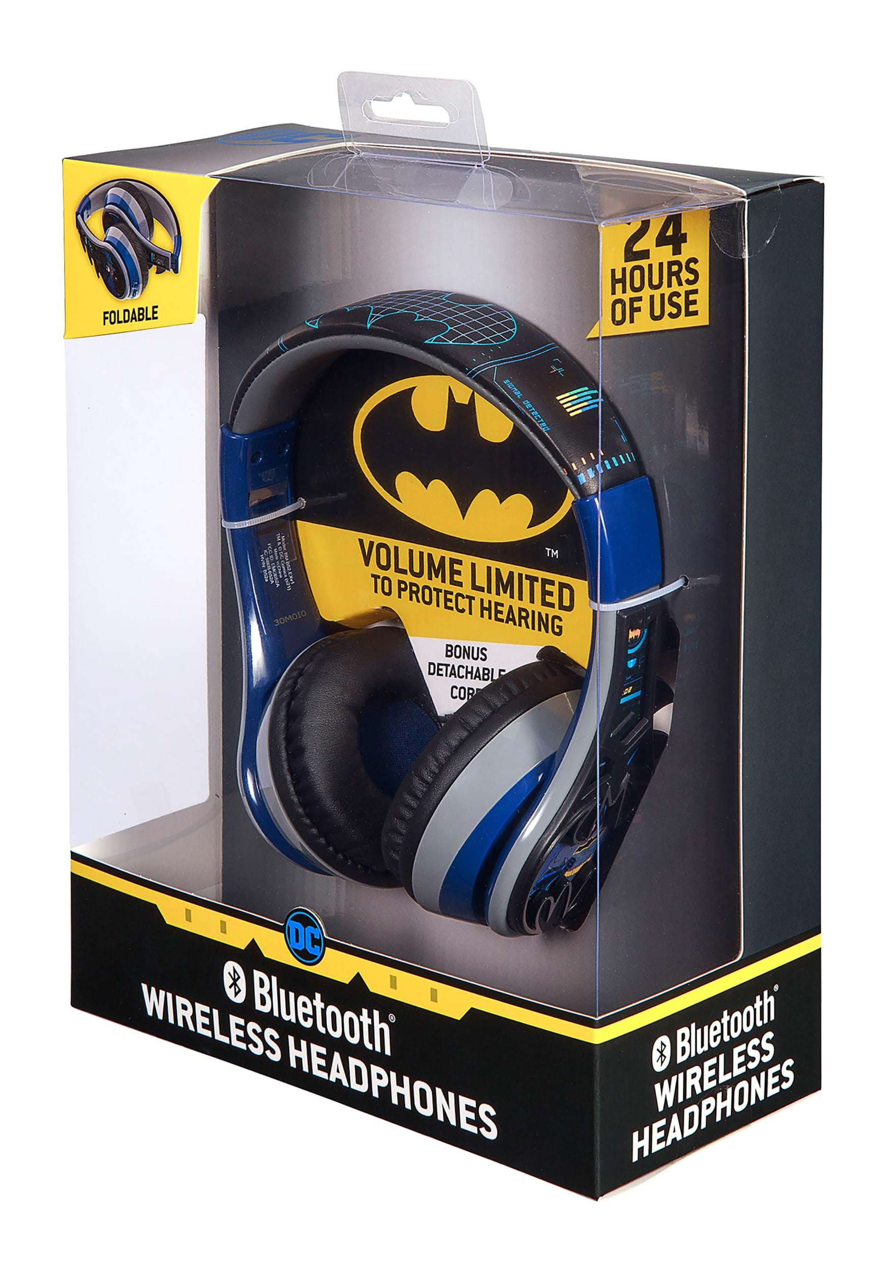 DC Comics Batman Youth Bluetooth Headphones , Batman Gifts