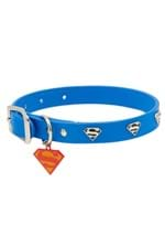 Superman Blue with Shield Embellishments Vegan Dog Collar