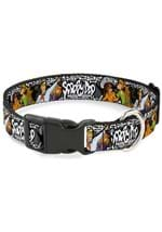 Scooby Doo Group Pose & Bones Plastic Clip Pet Collar