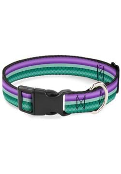 The Little Mermaid Purple and Green Striped Pet Collar