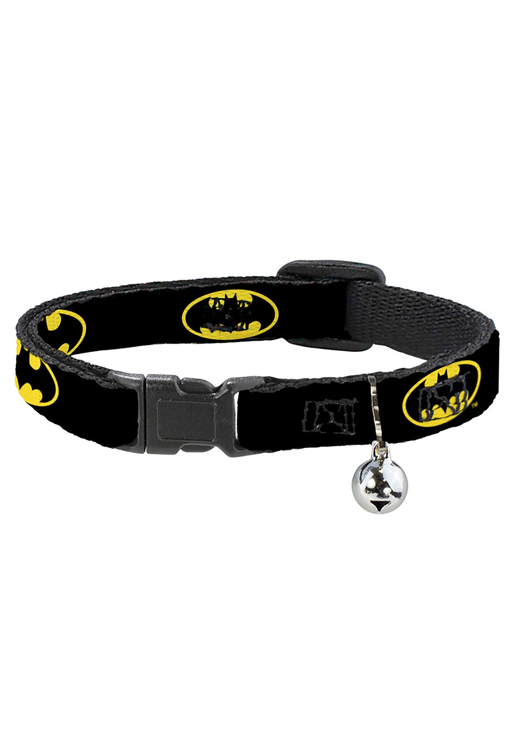 Batman Logo Shield Black Yellow Breakaway Cat Collar , Batman Pet Supplies & Accessories