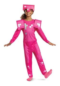 Girls Minecraft Classic Pink Armor Costume