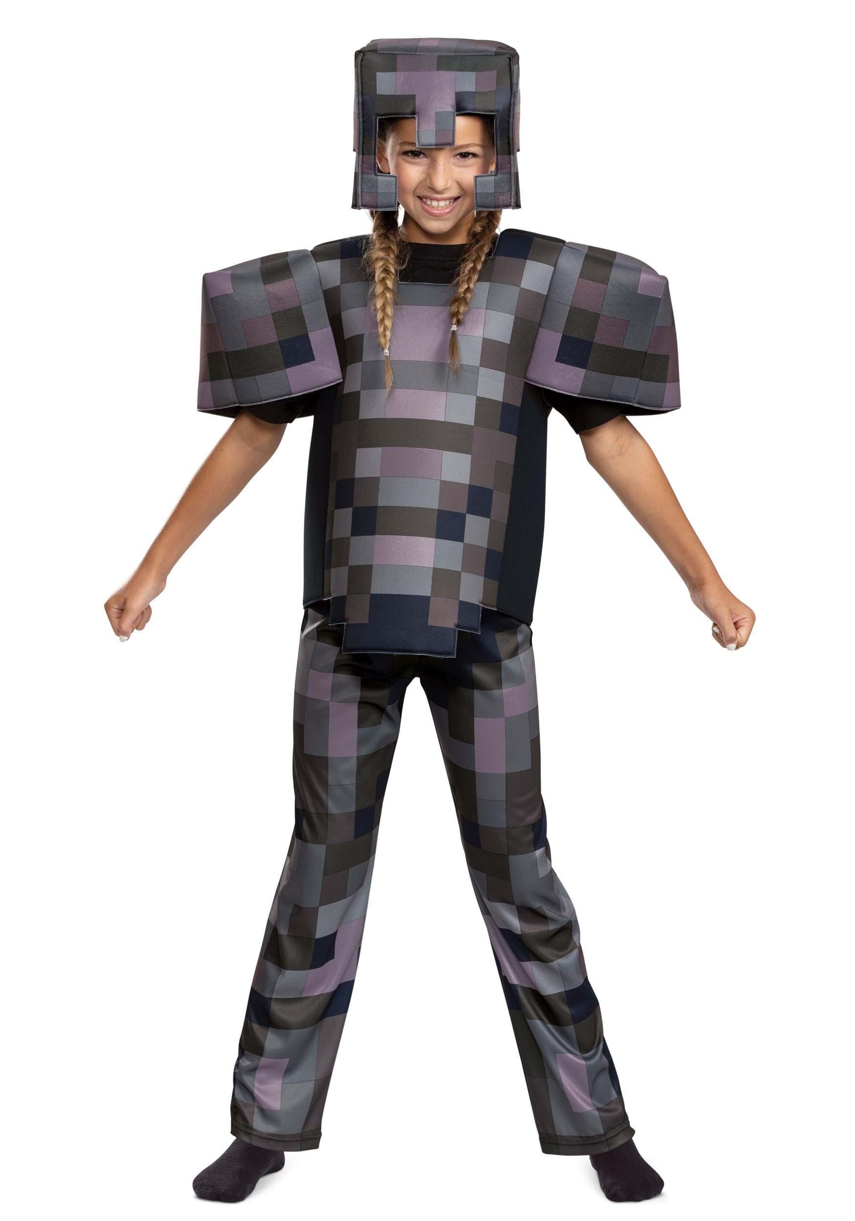 Minecraft Child Netherite Armor Deluxe Costume