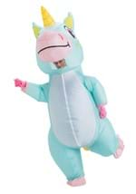 Adult Inflatable Blue Unicorn Costume Alt 2