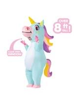 Adult Inflatable Blue Unicorn Costume Alt 3