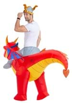 Adult Inflatable Riding a Fire Dragon Costume Alt 2