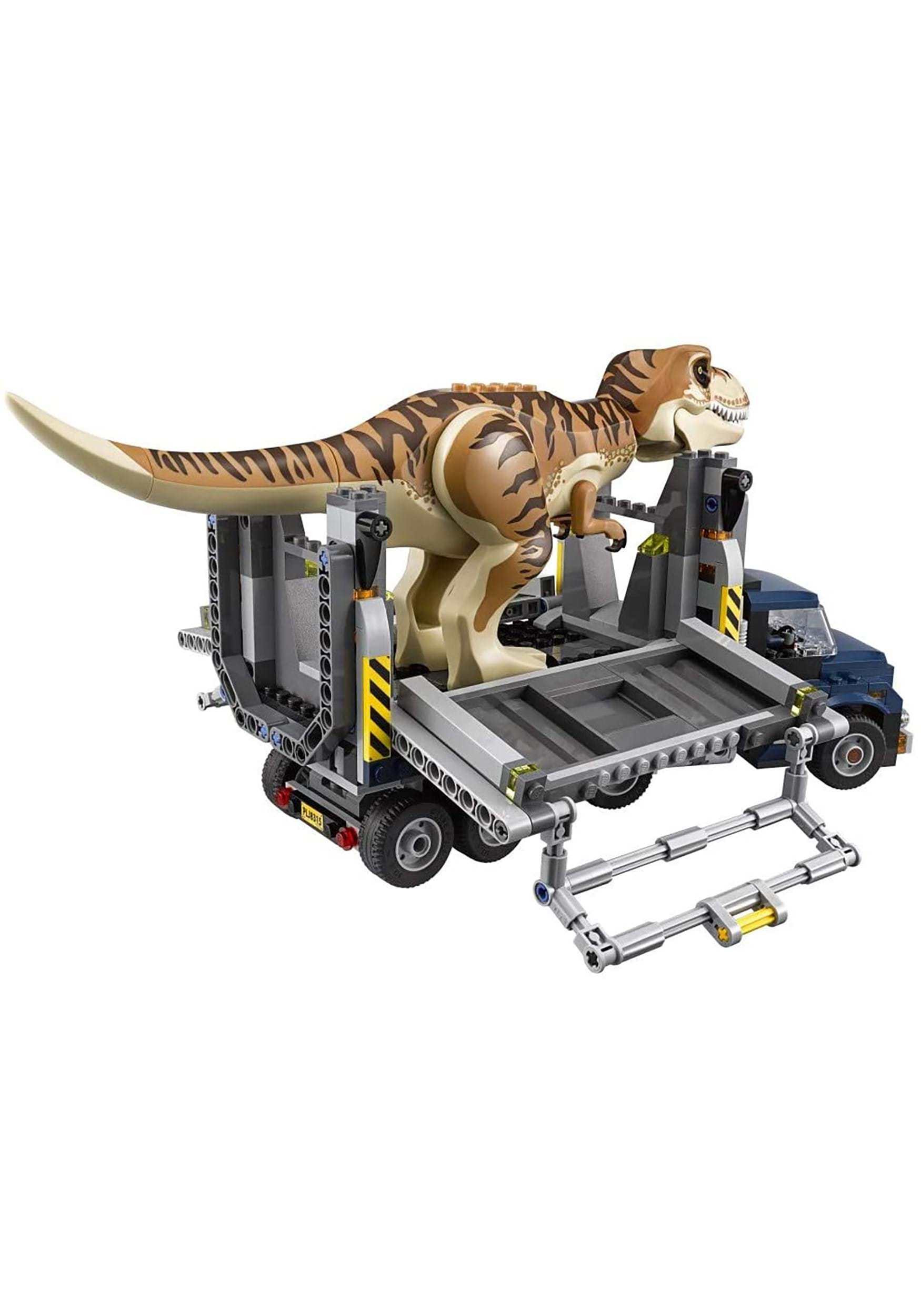 lego jurassic world t rex transport