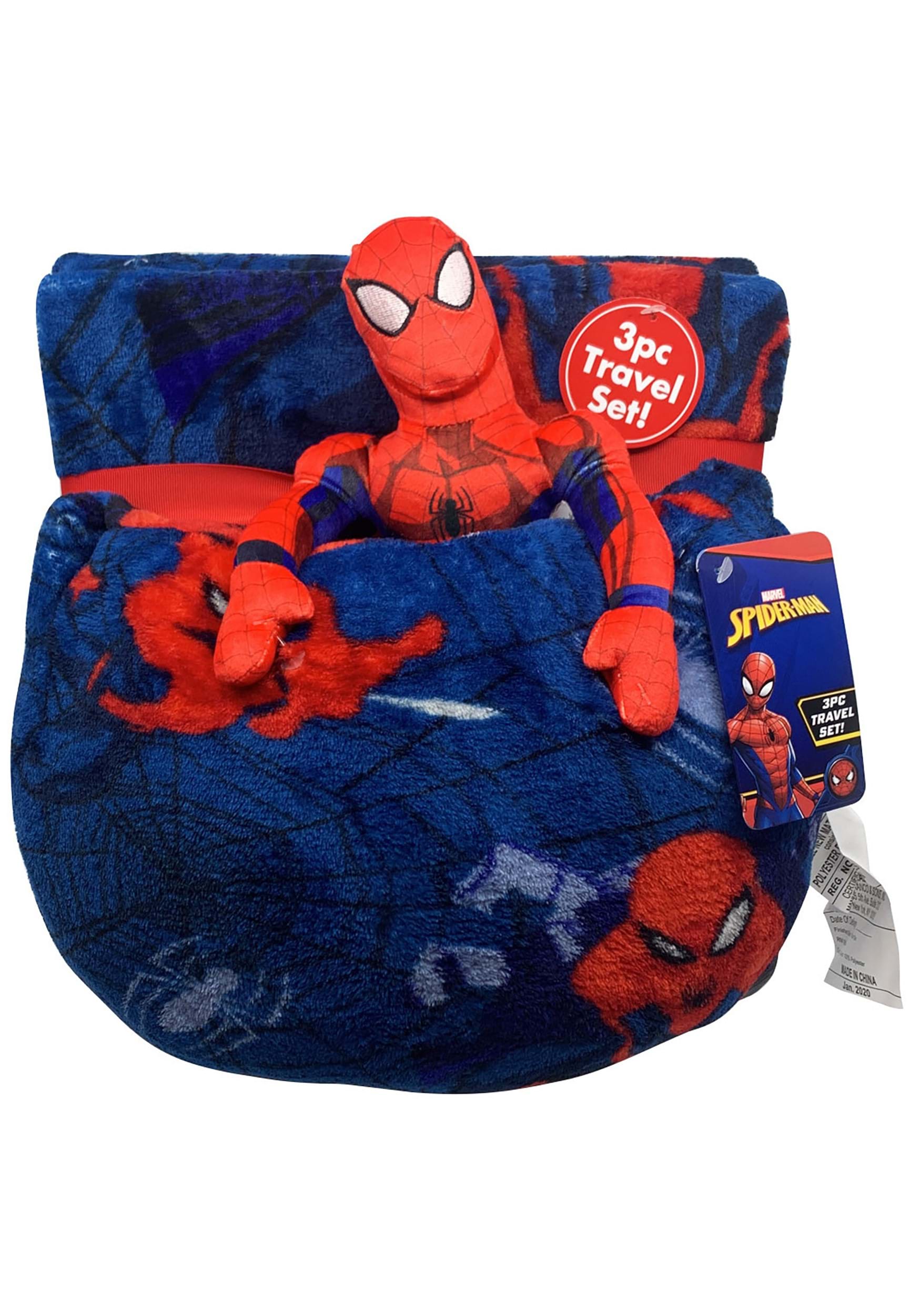 3pc Spider-Man Travel Set , Marvel Sleep Set