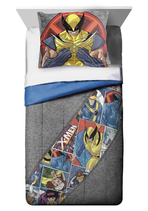 Marvel X-Men Mutants Twin Comforter & Sham Set